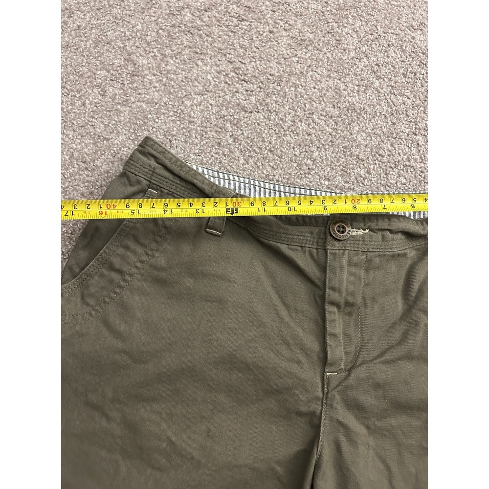 Natural Reflections Chino Shorts Womens 8 Olive Green Excellent Utility Mid Rise - Picture 5 of 6